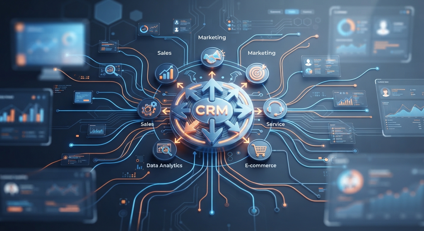 Illustration intégration CRM et architecture de données